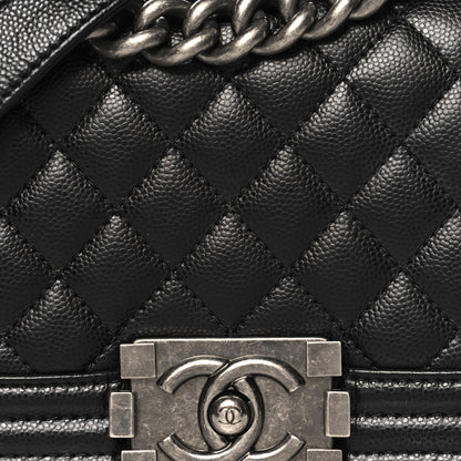 Chanel Caviar Quilted Small Boy Flap Black 8 of 11
