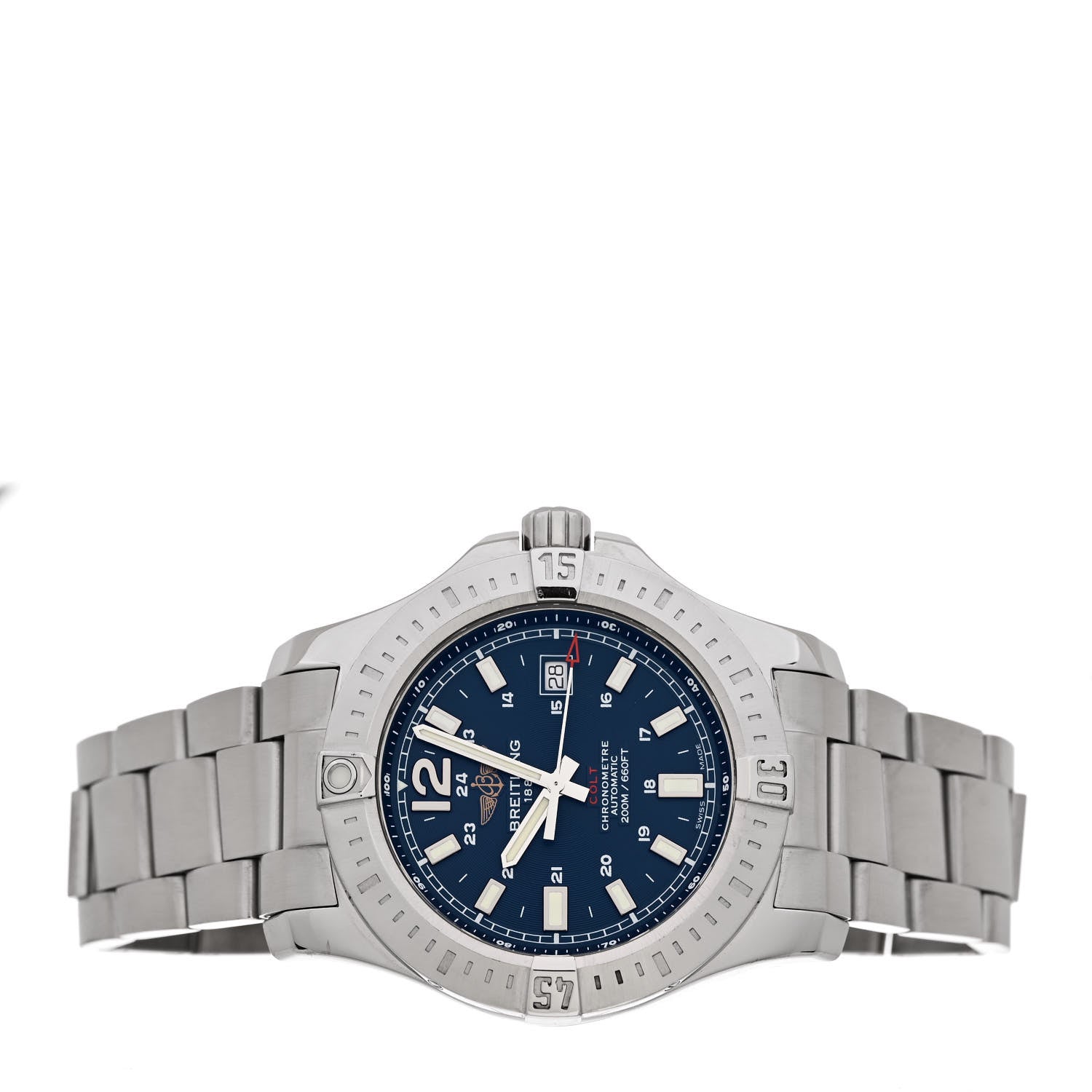 Breitling Stainless Steel 44mm Colt Chronometer Automatic Watch Blue A17388 2 of 5