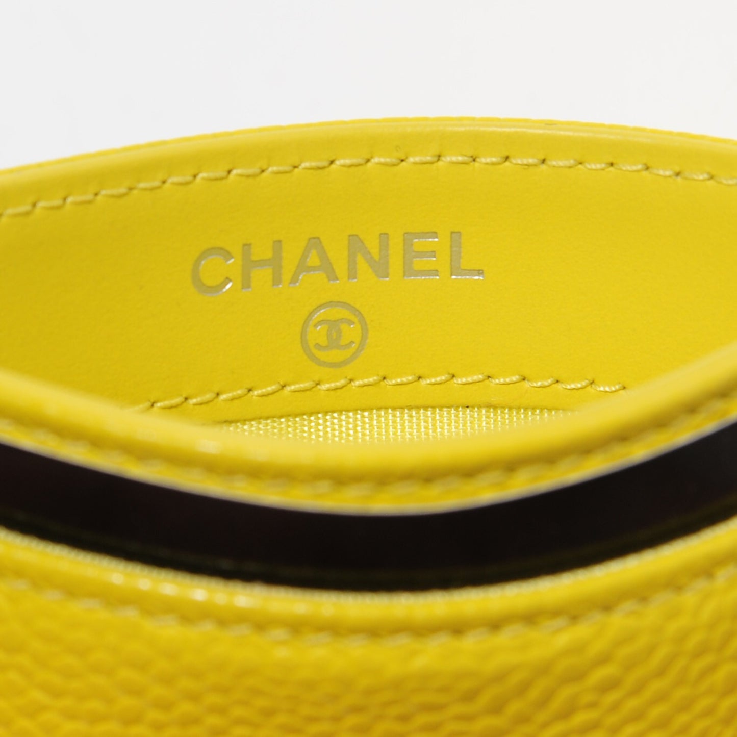 Caviar CC Timeless Card Holder Yellow