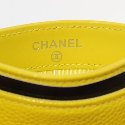 Chanel Caviar CC Timeless Card Holder Yellow 6 of 9
