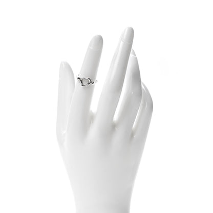 Tiffany Sterling Silver Elsa Peretti Open Heart Ring 48 4.5 2 of 5