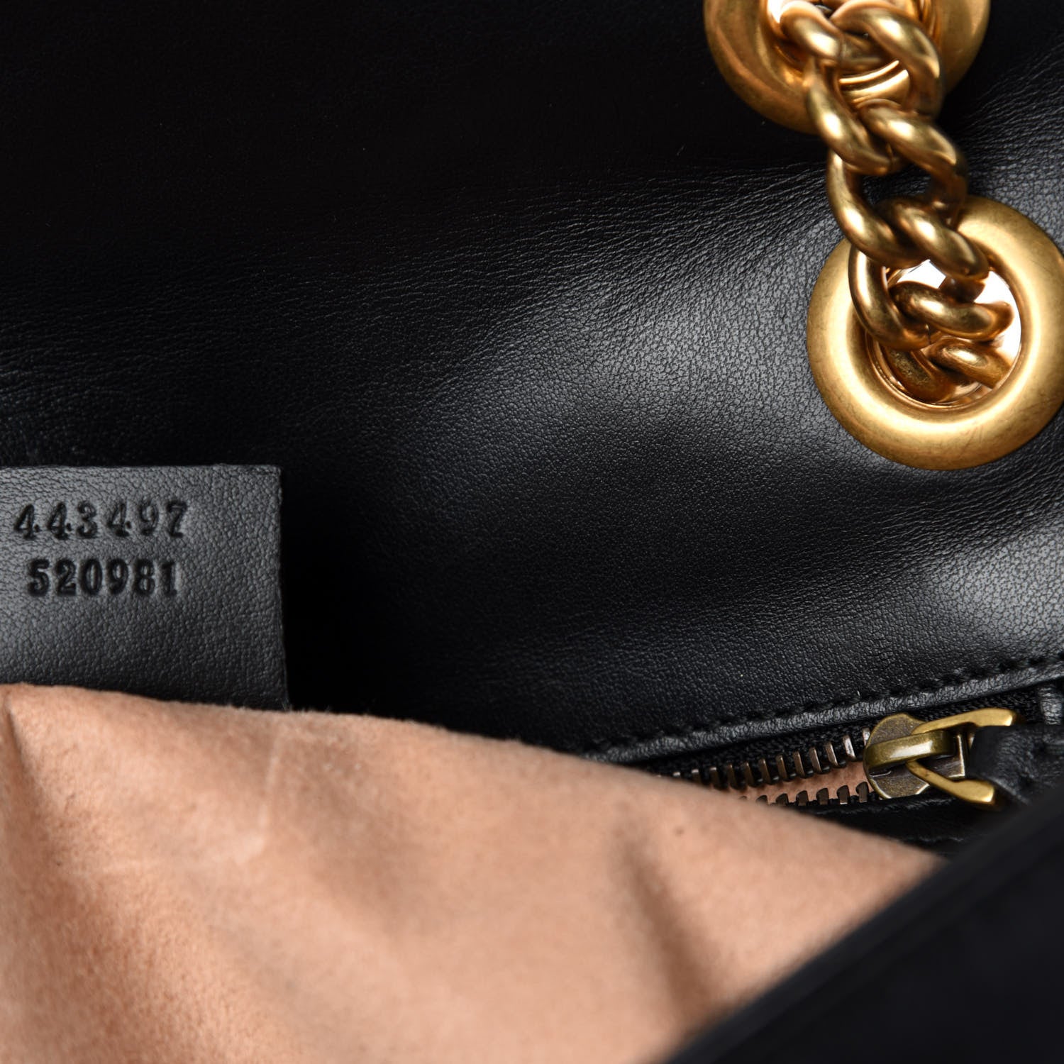 Gucci Calfskin Matelasse Small GG Marmont Shoulder Bag Black 10 of 11
