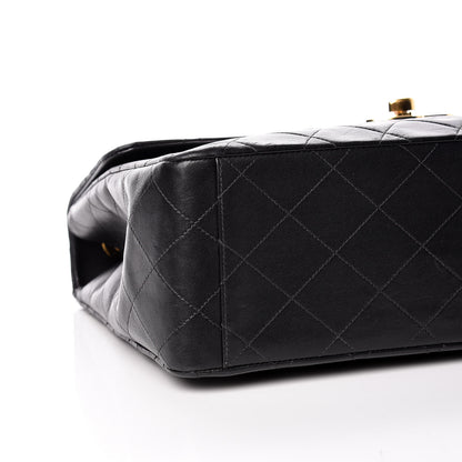 Chanel Lambskin Quilted XL Jumbo Single Flap Black 8 of 19