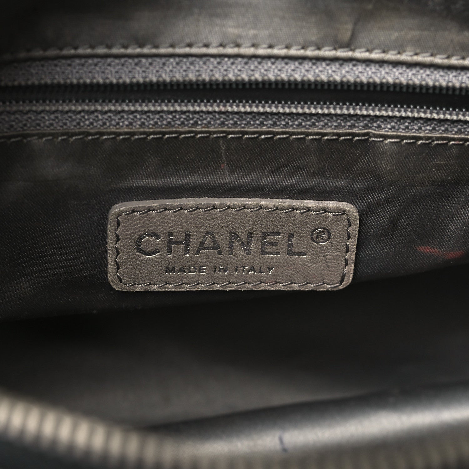 Chanel Glazed Caviar Pocket In The City Shoulder Bag Black 6 of 11