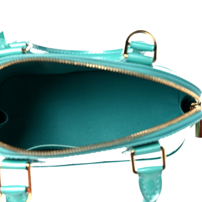 Louis Vuitton Vernis Alma BB Blue Lagon 5 of 16