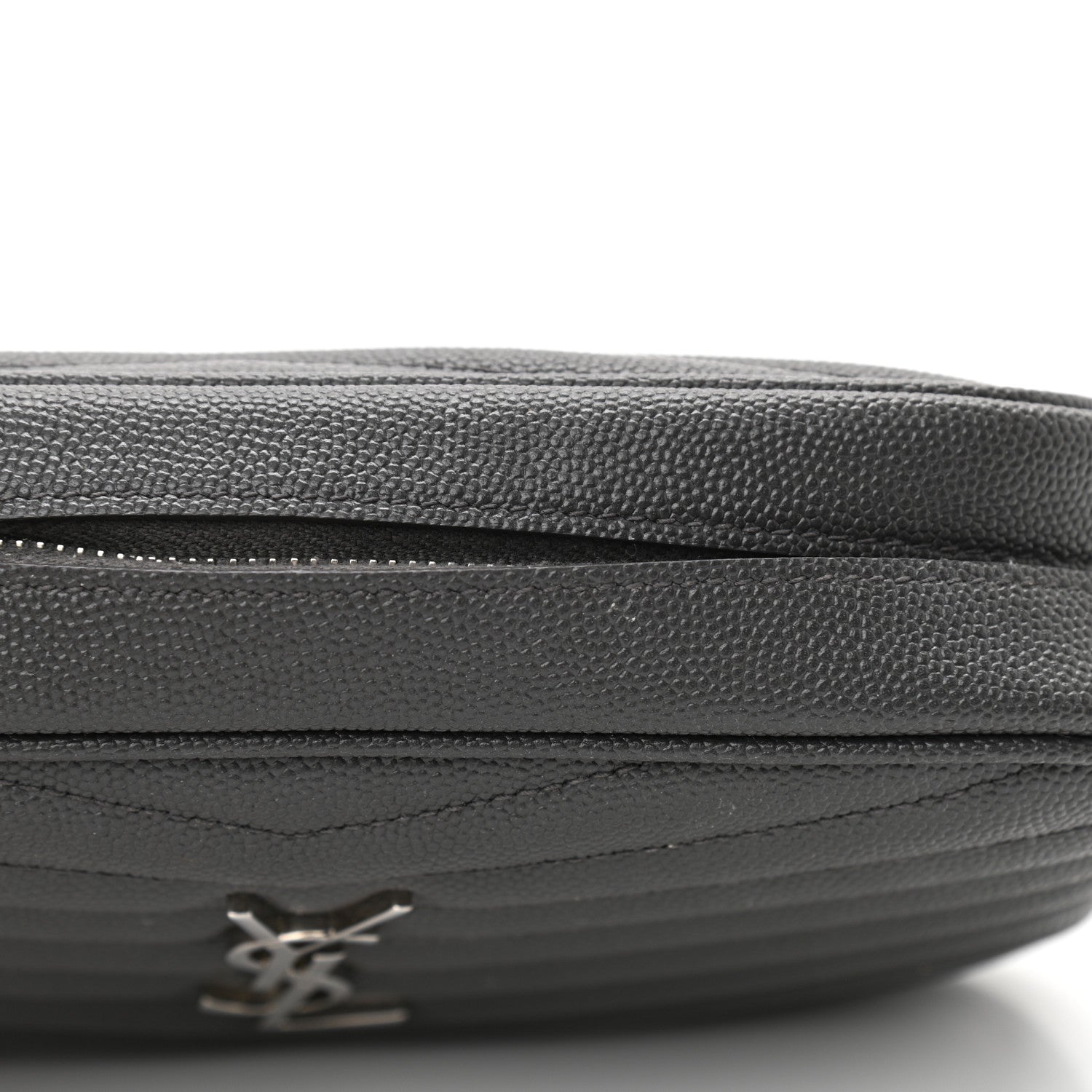 Saint Laurent Grain De Poudre Matelasse Monogram Mini Lou Camera Bag Asphalt 12 of 14