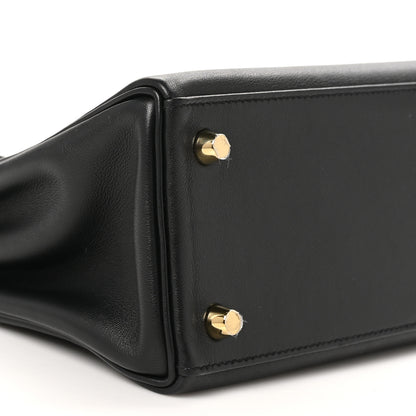 Hermes Swift Kelly Retourne 25 Black 8 of 10