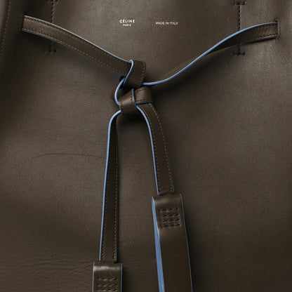 Celine Smooth Calfskin Small Tassel Cabas Phantom Brown Blue 8 of 13
