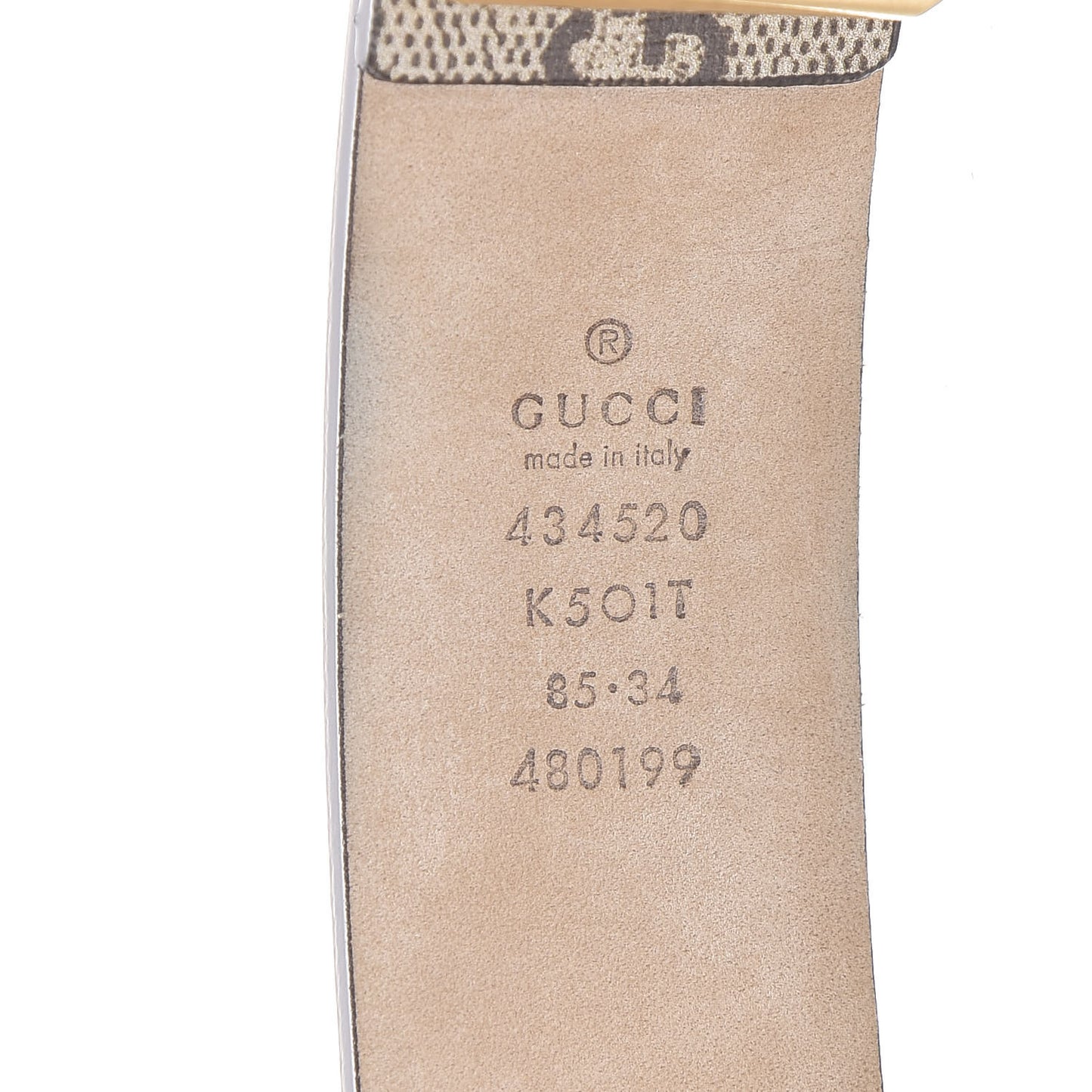 GG Supreme Monogram Selleria Calfskin Kingsnake 35mm Belt 85 34 Beige Ebony Multicolor Cocoa