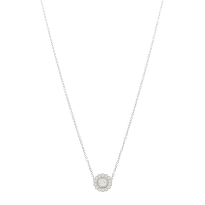 Tiffany Platinum Diamond Enchant Flower Pendant Necklace 1 of 6