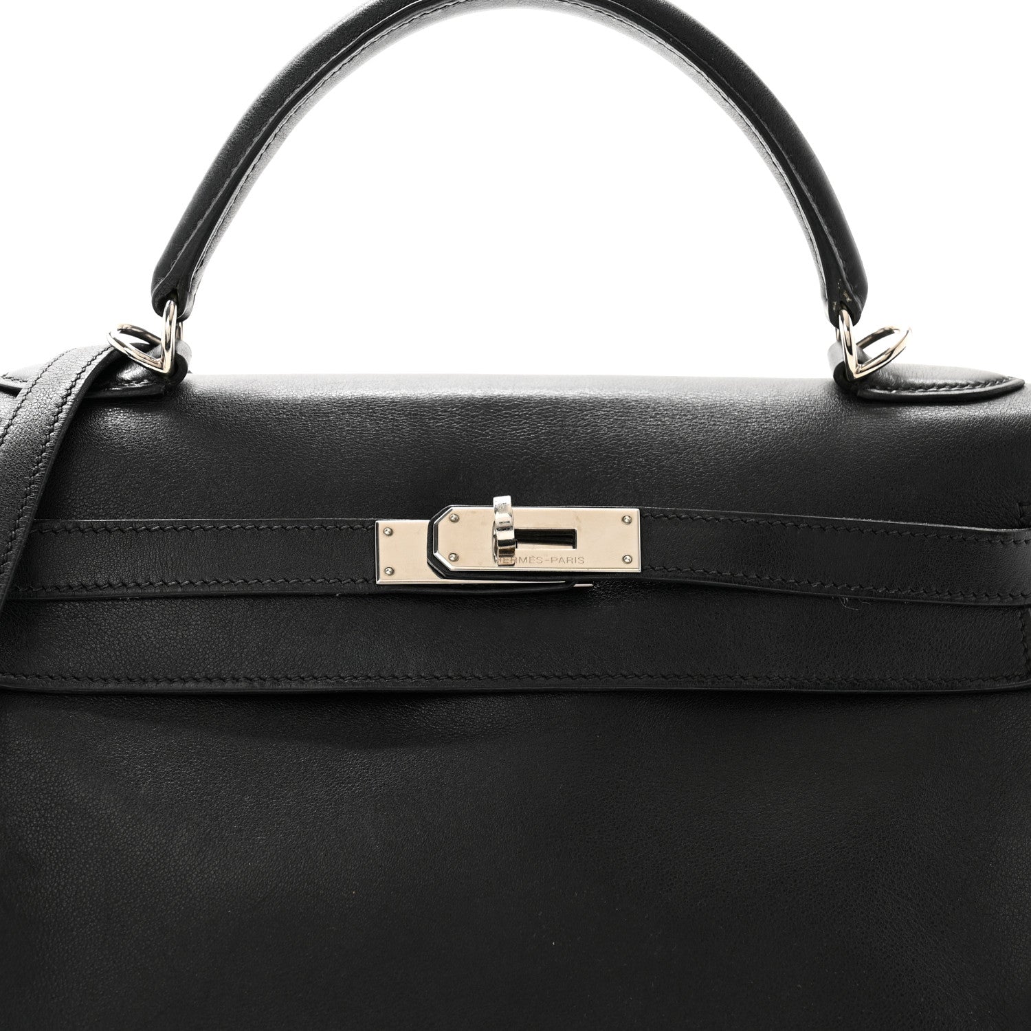 Hermes Swift Kelly Retourne 32 Black 8 of 14