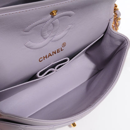 Chanel Lambskin Quilted Small Double Flap Lilac 5 of 9