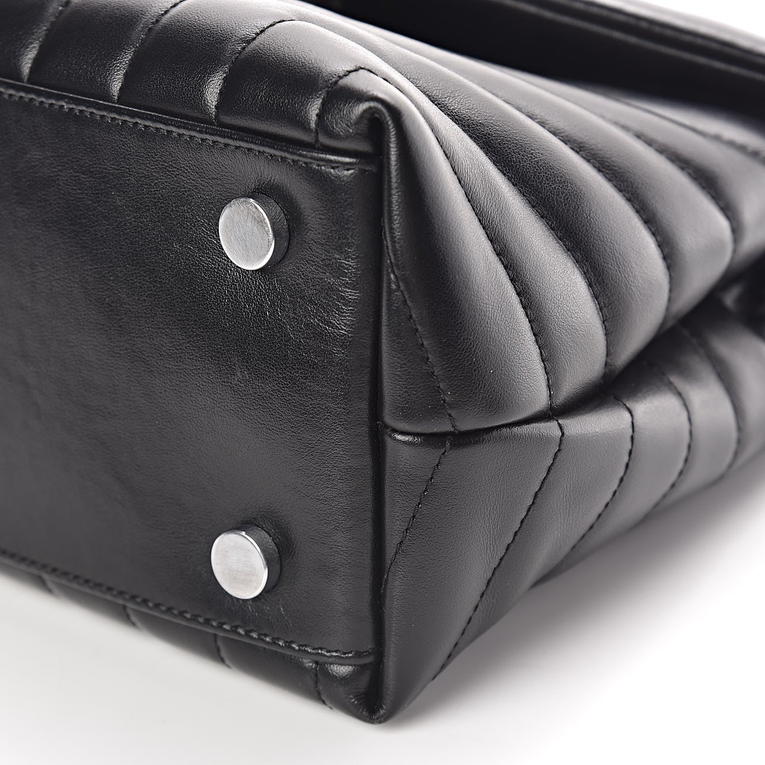 Saint Laurent Calfskin Y Quilted Monogram Medium Loulou Satchel Black 11 of 12