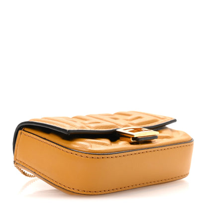 Fendi Nappa Matisse FF Embossed Nano Baguette Charm Zucca 4 of 10