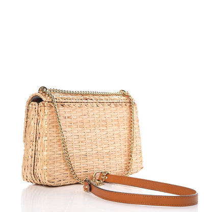 Gucci Wicker Small Shoulder Bag Natural 3 of 9
