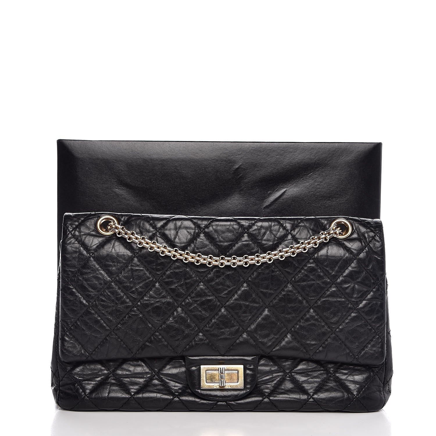 Chanel Aged Calfskin Quilted 2.55 Reissue 227 Flap Black 15 of 15