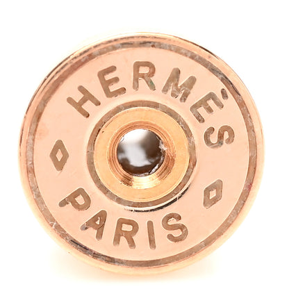 Hermes Rose Gold Lacquered Mini Pop H Earrings Rose Sakura 4 of 6
