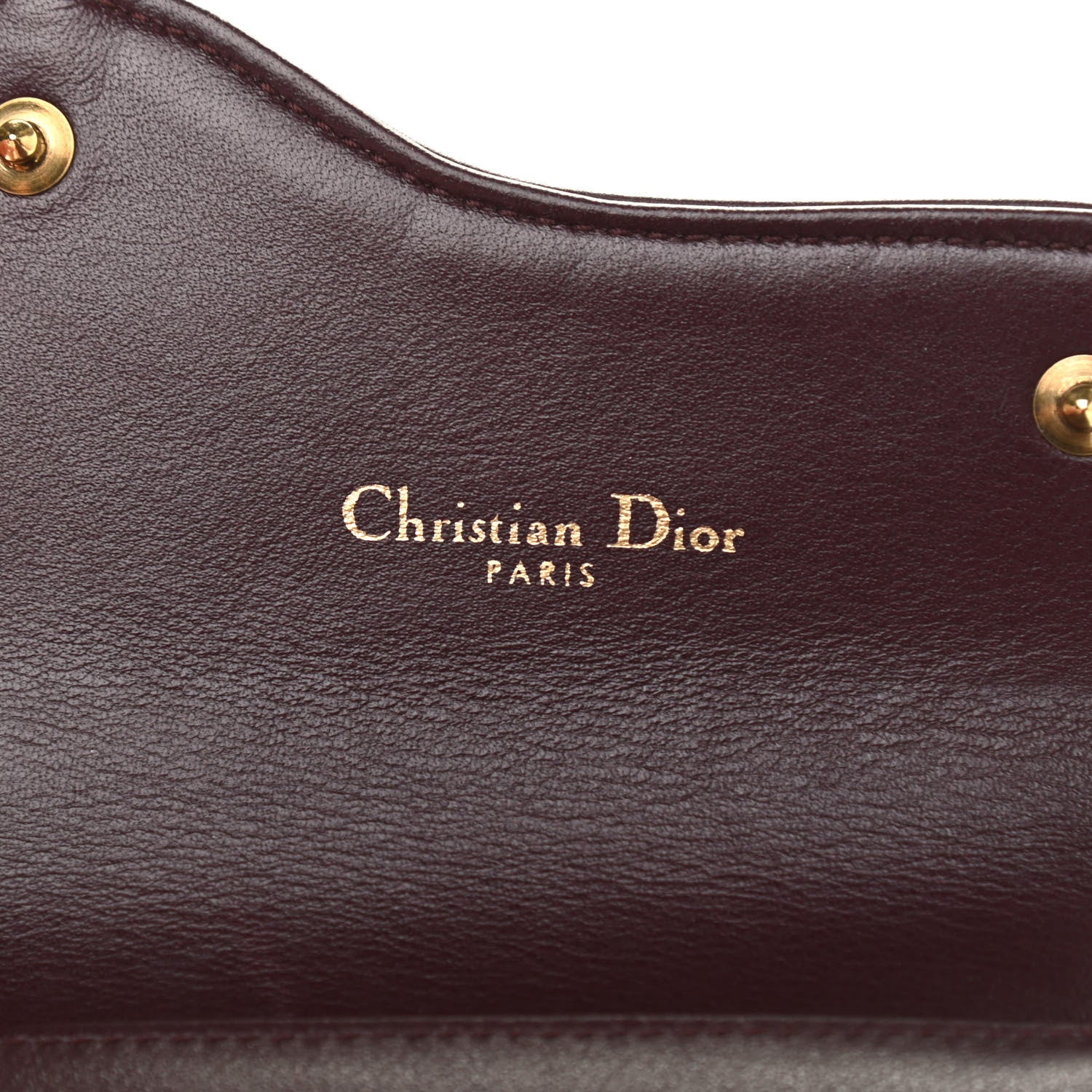 Christian Dior Oblique Saddle Lotus Wallet Burgundy 6 of 8