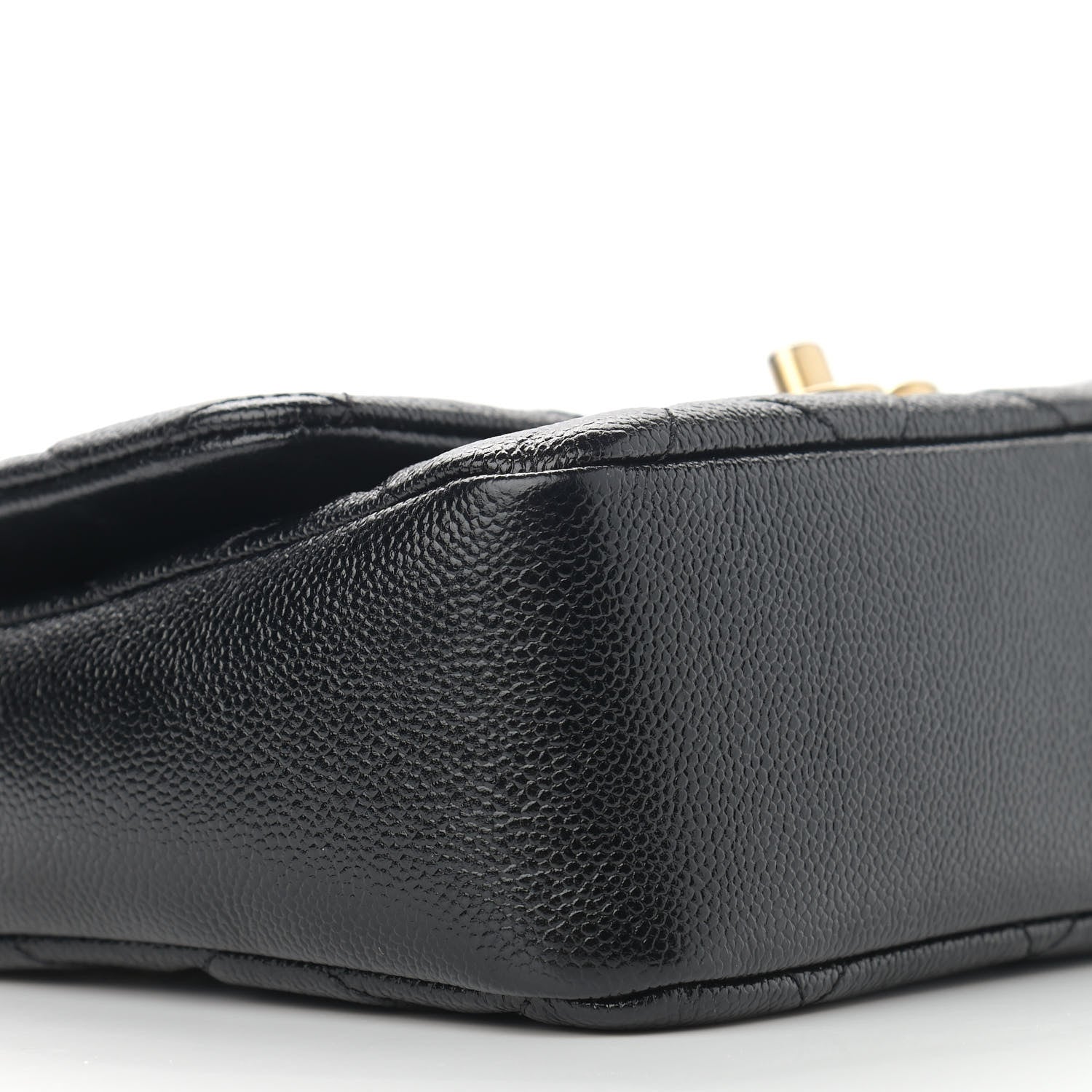 Chanel Shiny Caviar Quilted Small Chain Melody Flap Black 9 of 11