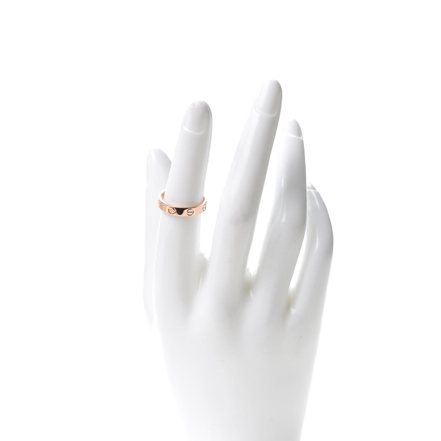 18K Pink Gold 3.5mm LOVE Wedding Band Ring 52 6