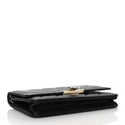Chanel Caviar Quilted Golden Class Wallet On Chain WOC Black 4 of 10