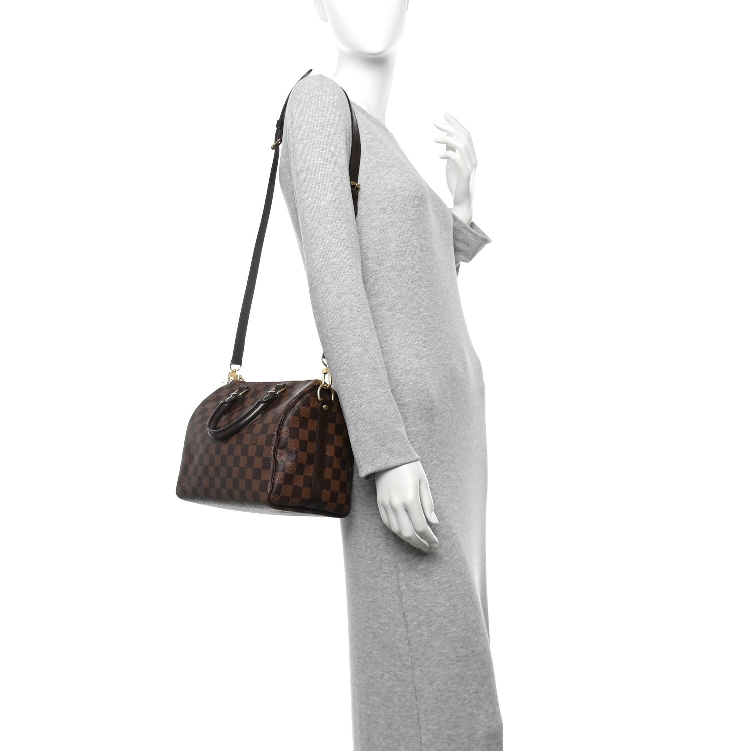 Louis Vuitton Damier Ebene Speedy Bandouliere 25 2 of 10