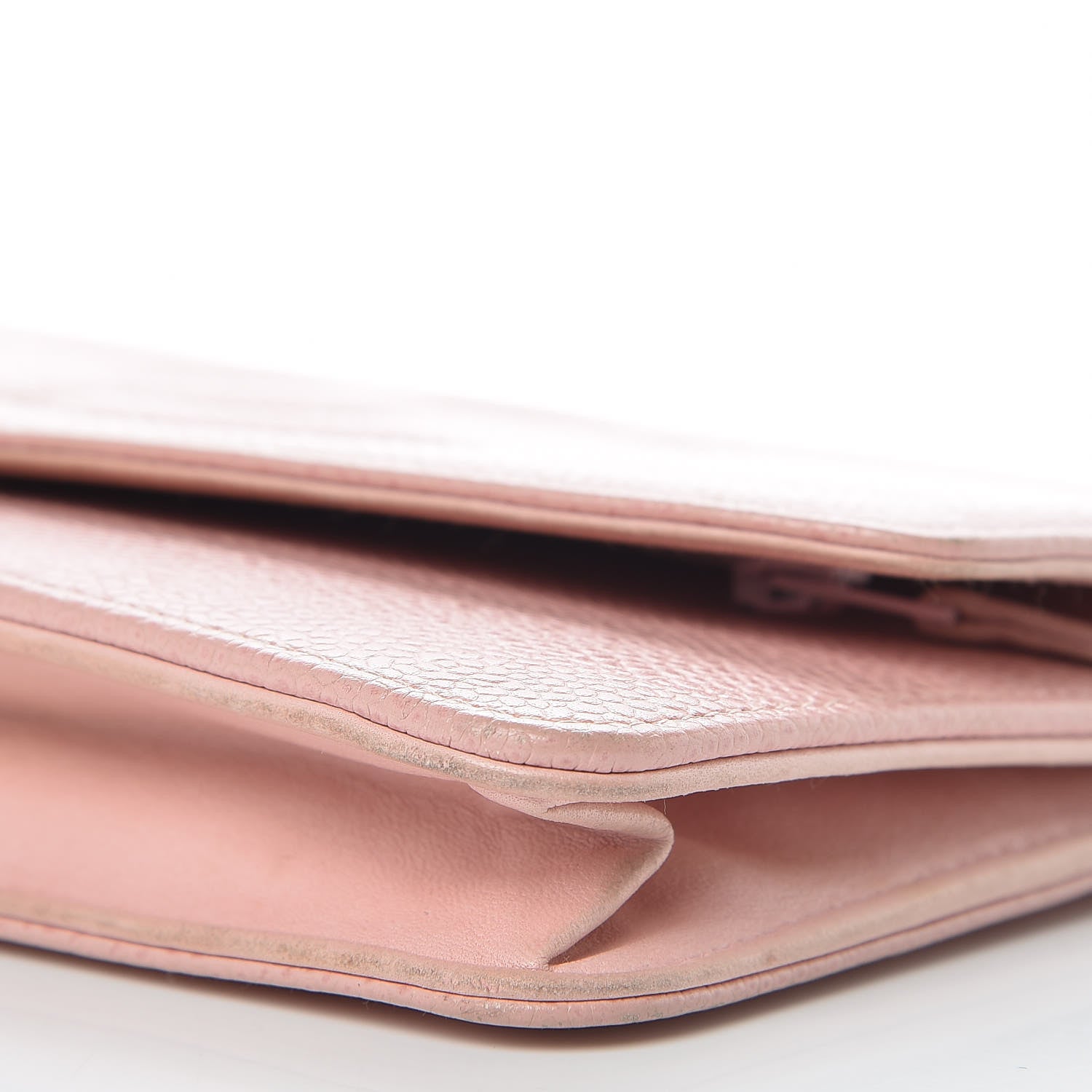 Chanel Caviar Timeless CC Wallet On Chain WOC Pink 9 of 12