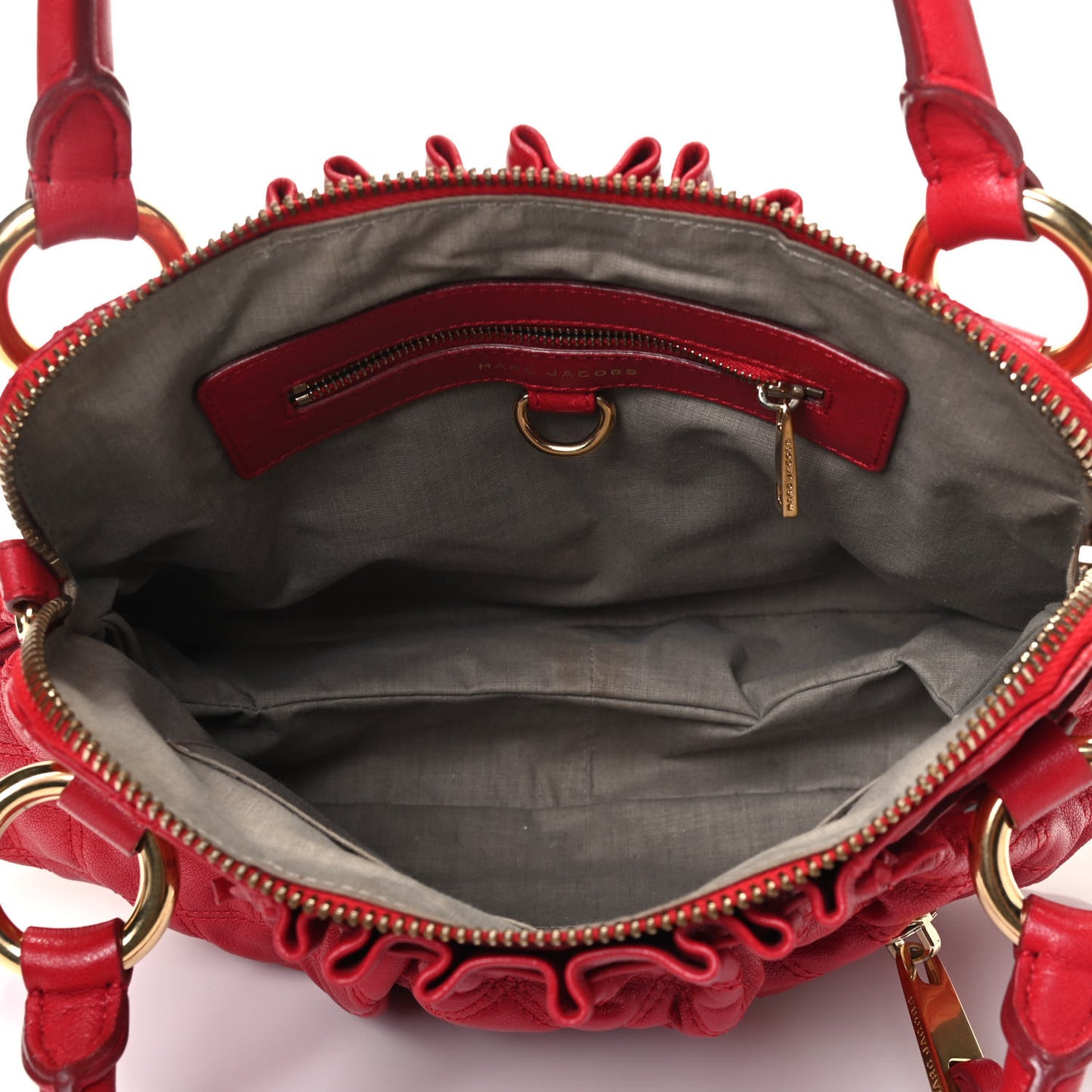 Lambskin Quilted Small Cecilia Red