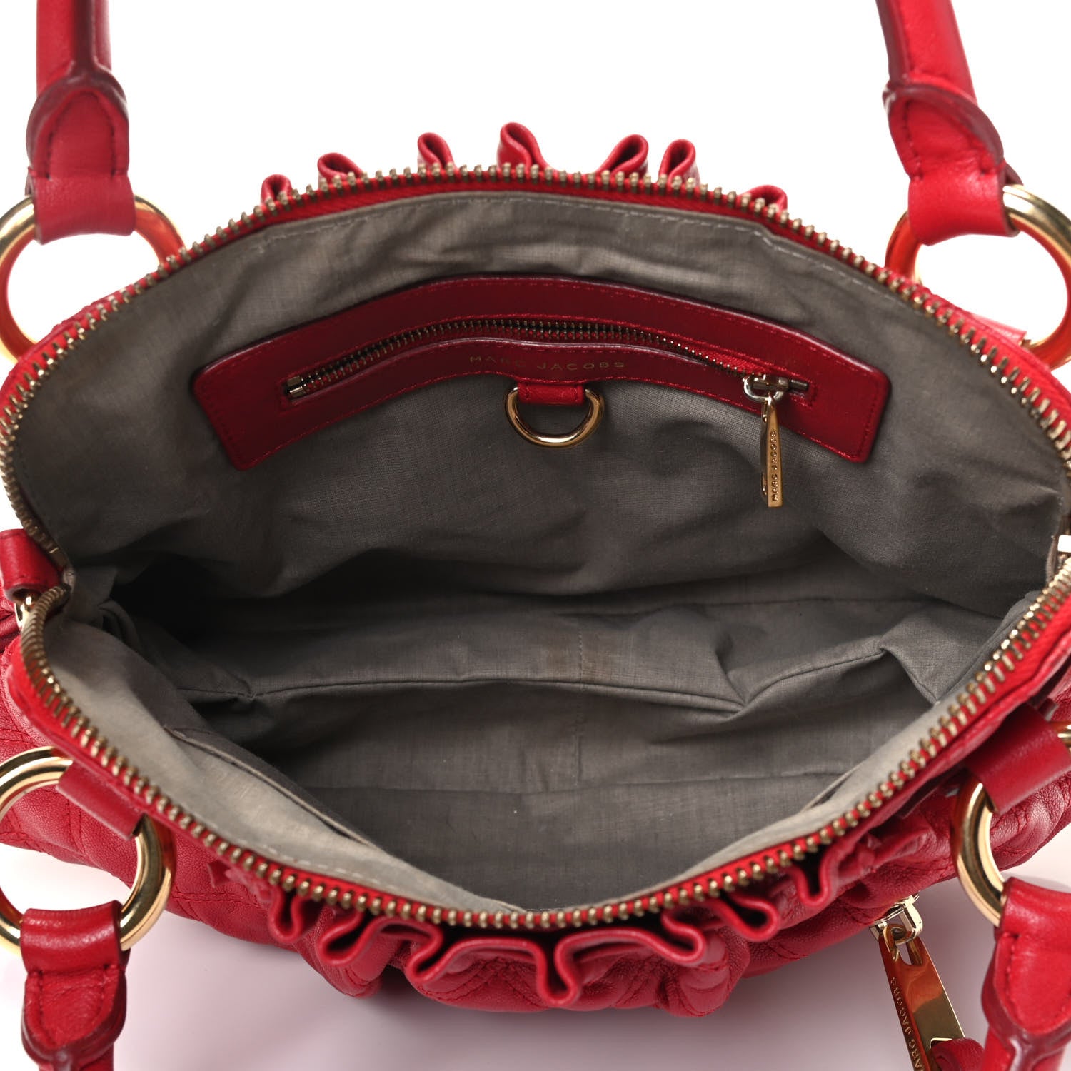 Marc Jacobs Lambskin Quilted Small Cecilia Red 4 of 8