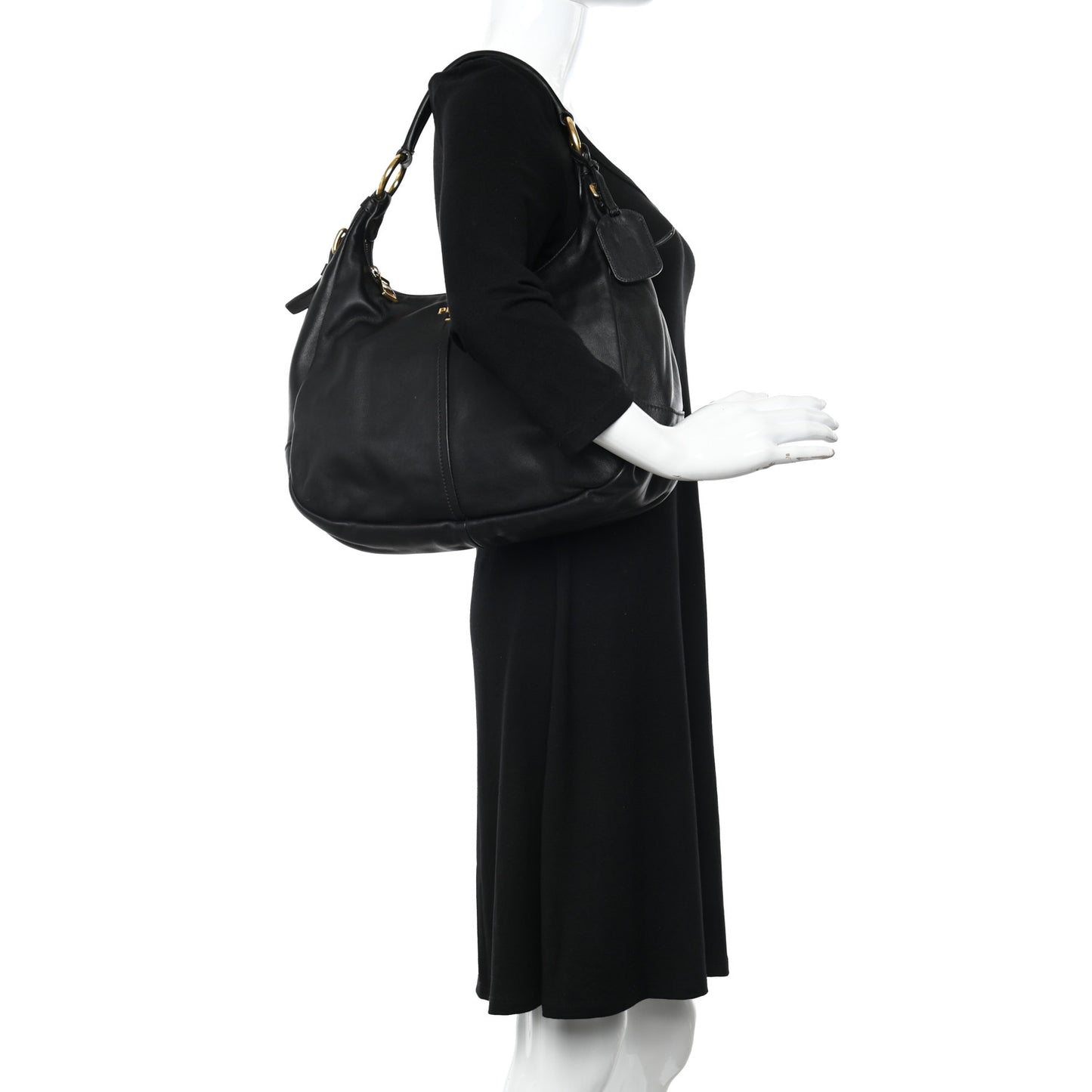 Soft Calf Hobo Black