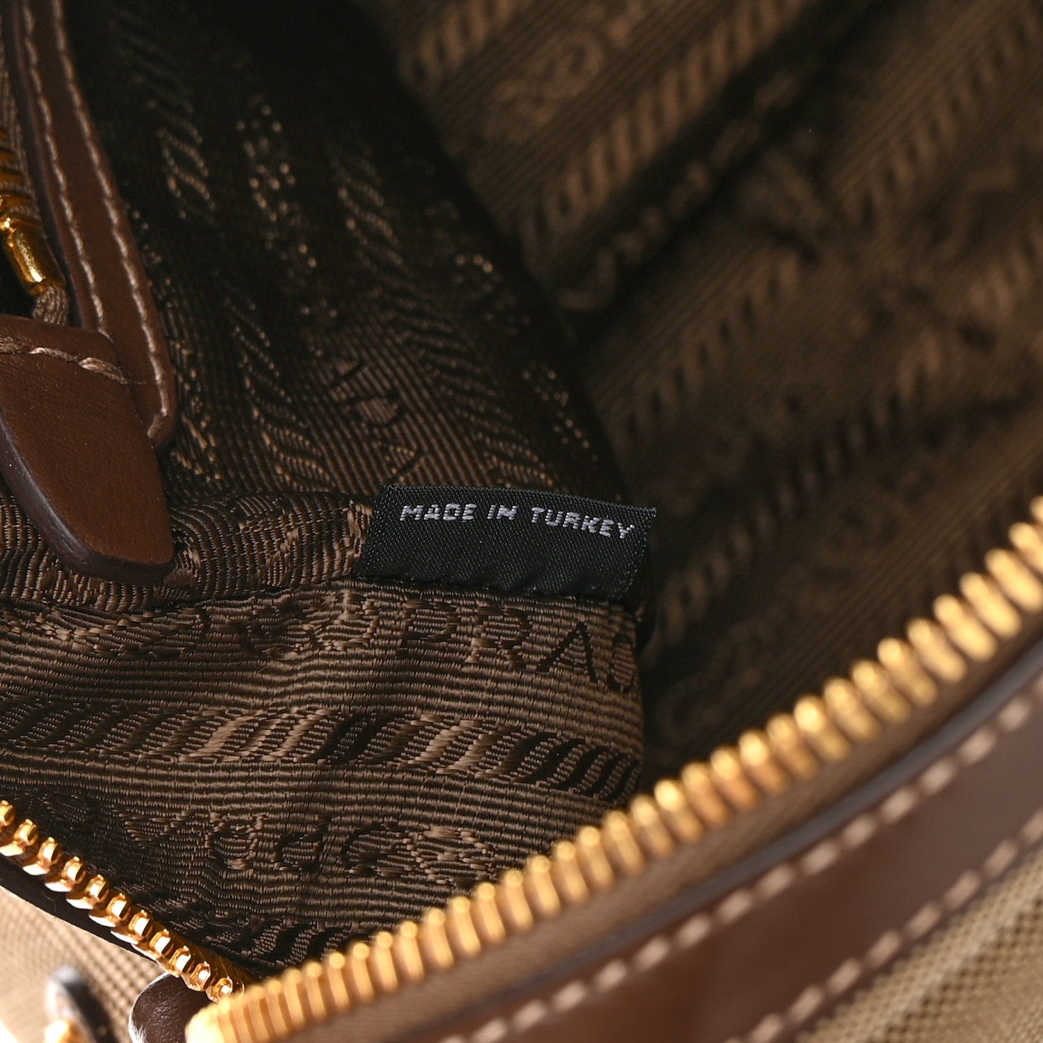 Prada Jacquard Logo Camera Bag Corda Bruciato 7 of 13