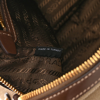Prada Jacquard Logo Camera Bag Corda Bruciato 7 of 13