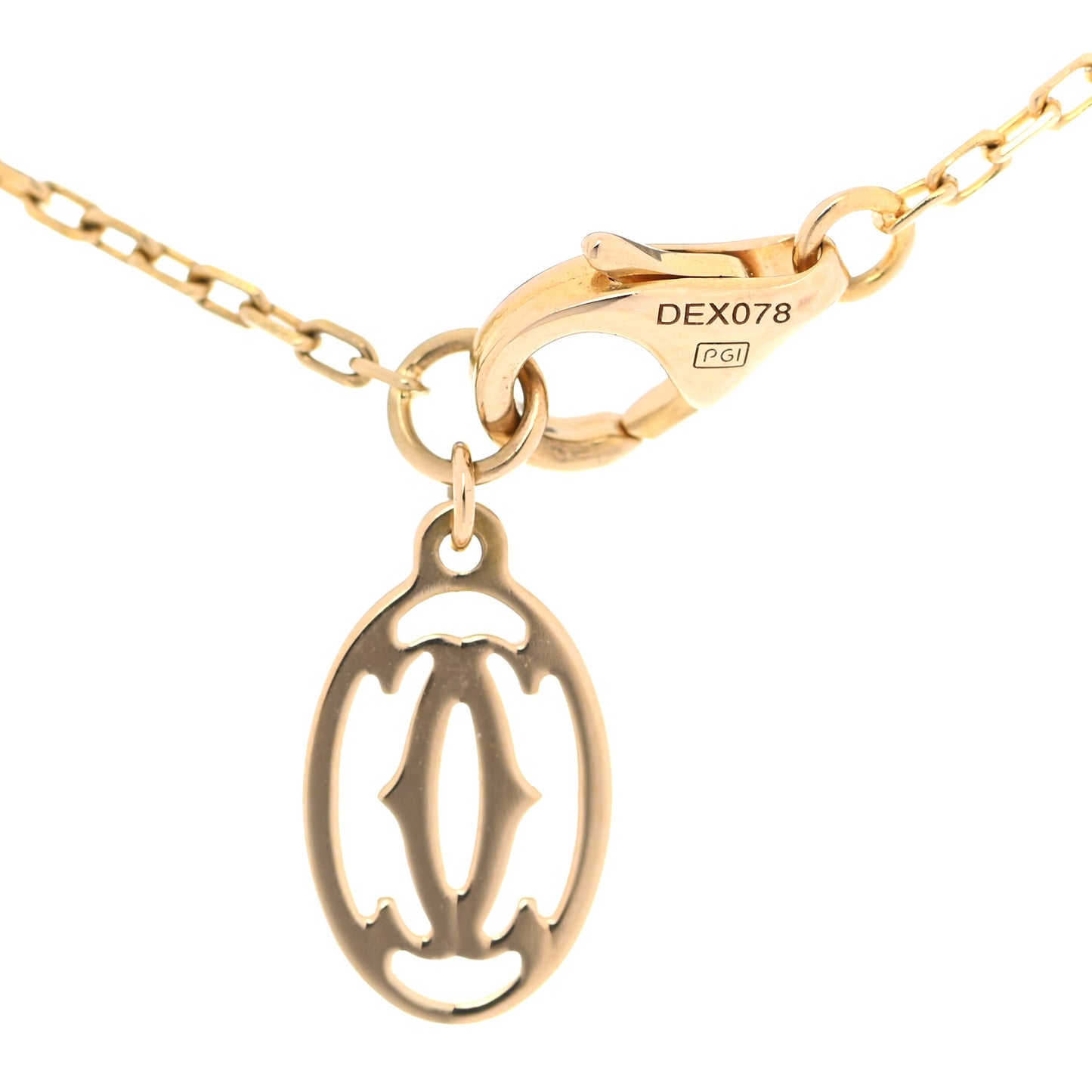 18K Yellow Gold Diamond LM D'Amour Pendant Necklace