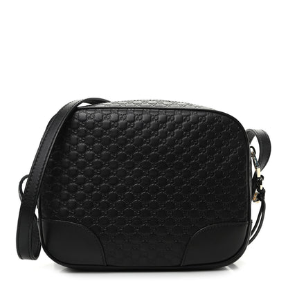 Gucci Microguccissima Mini Bree Messenger Bag Black 1 of 9