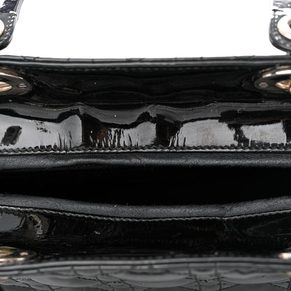 Christian Dior Patent Cannage Large Lady Dior Black 11 of 14