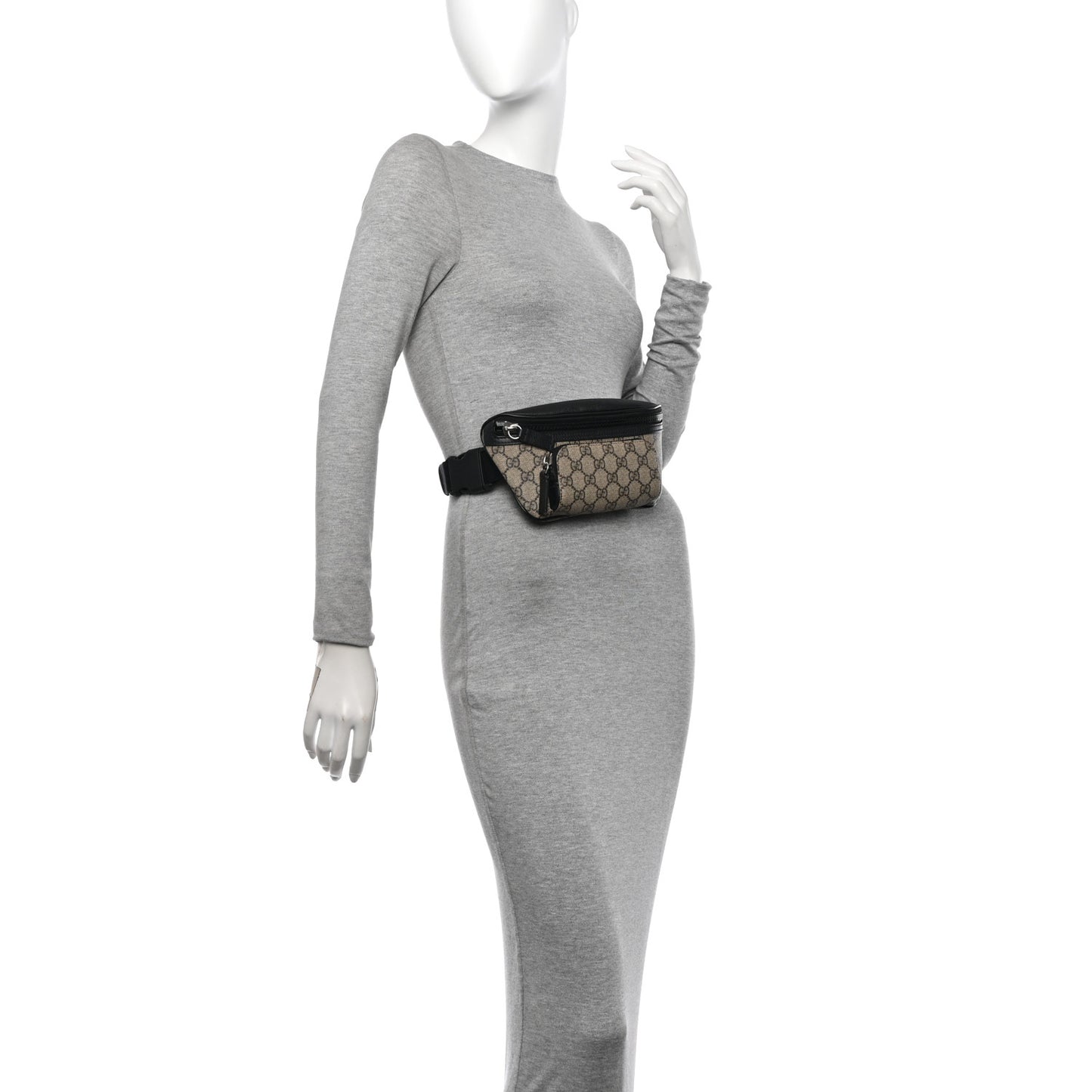 GG Supreme Monogram Belt Bag Black