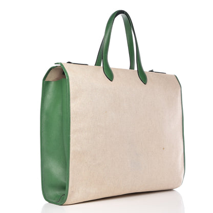 Hermes Courchevel Toile Cabas 50 Vert Clair 3 of 21