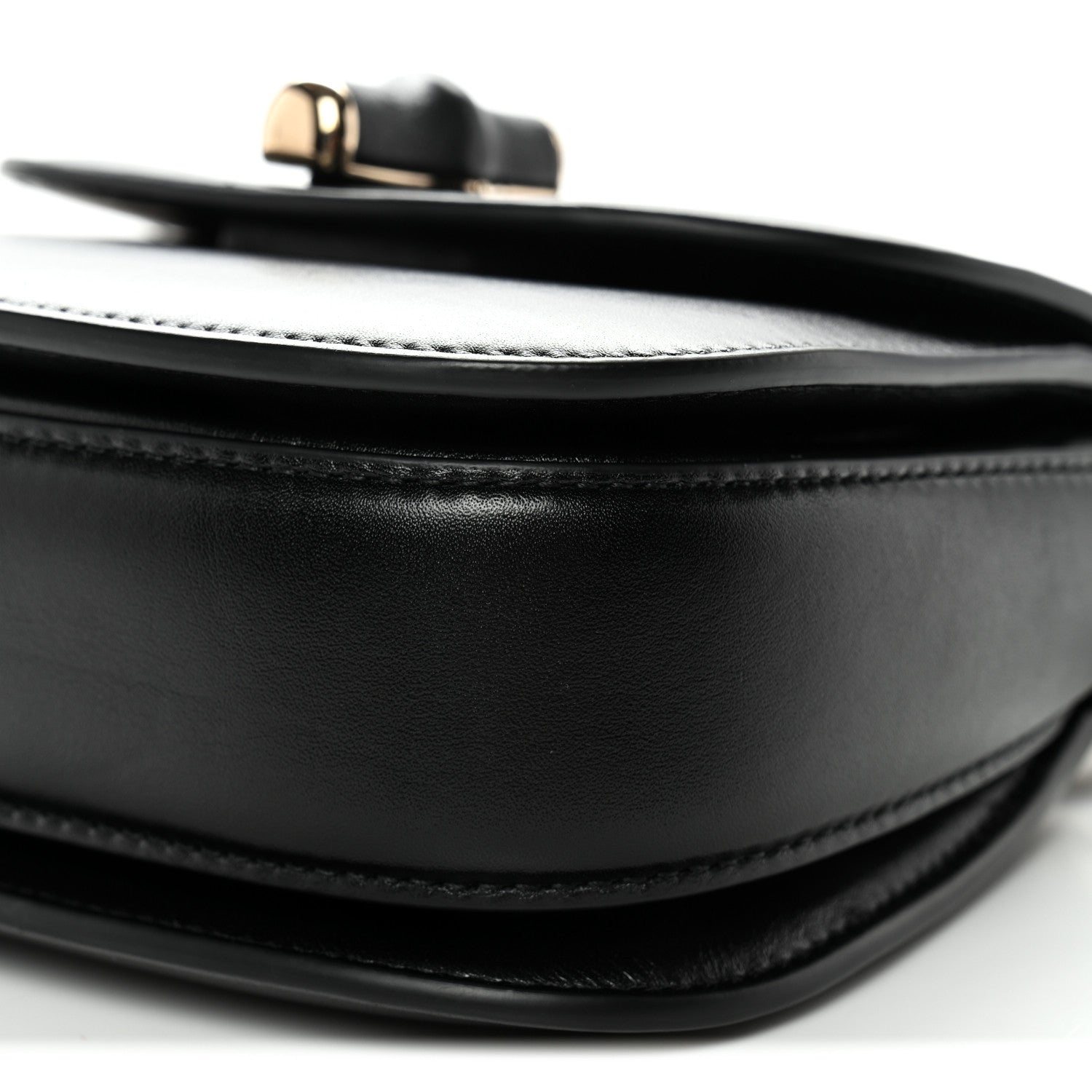 Gucci Boarded Dyana Lux Calfskin Web Monochrome Mini Bamboo 1947 Top Handle Bag Black 11 of 14