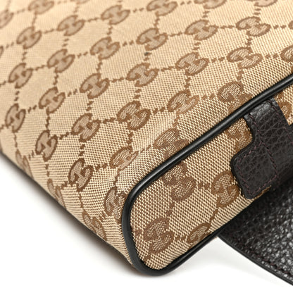 Gucci Monogram Dollar Calfskin Belt Bag Beige Ebony Testa di Moro Marrone Scuro 9 of 9