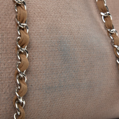 Chanel Canvas Large Deauville Tote Ecru 8 of 10