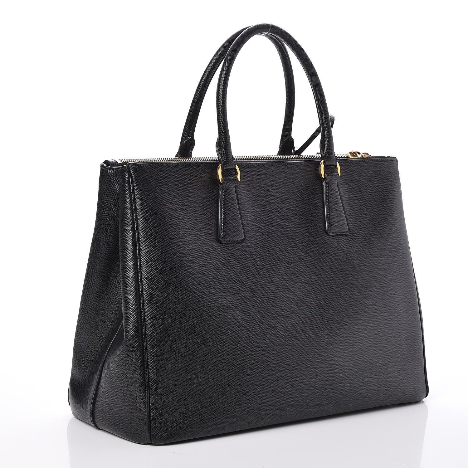 Prada Saffiano Large Galleria Double Zip Tote Black 3 of 8