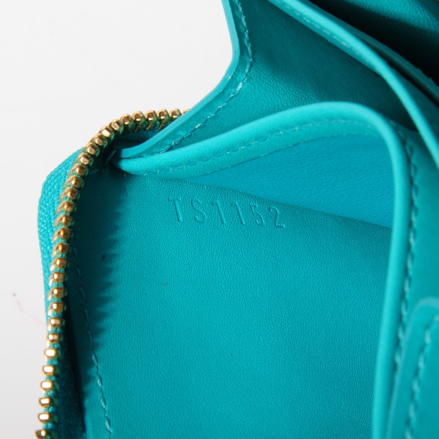 Louis Vuitton Vernis Zippy Coin Purse Wallet Blue Lagon 7 of 7