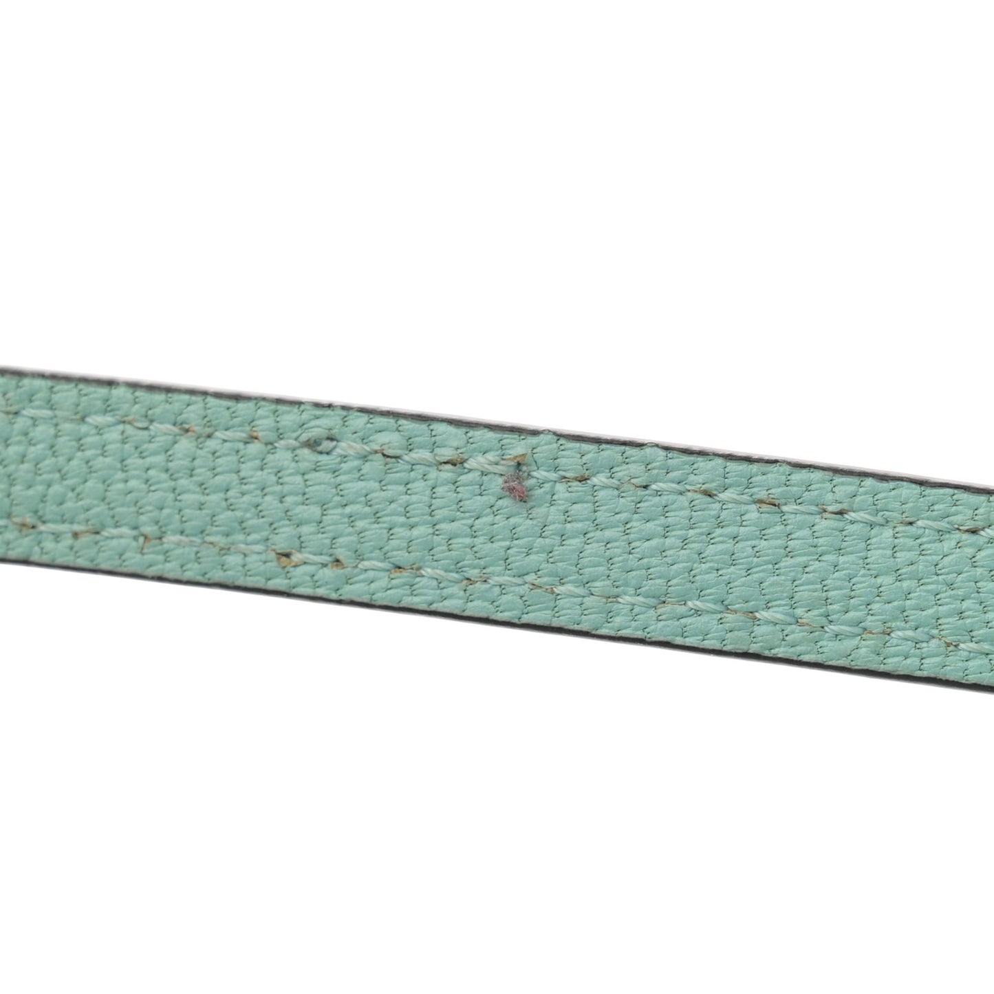 Goatskin Mini Puzzle Edge Bag Fresh Mint