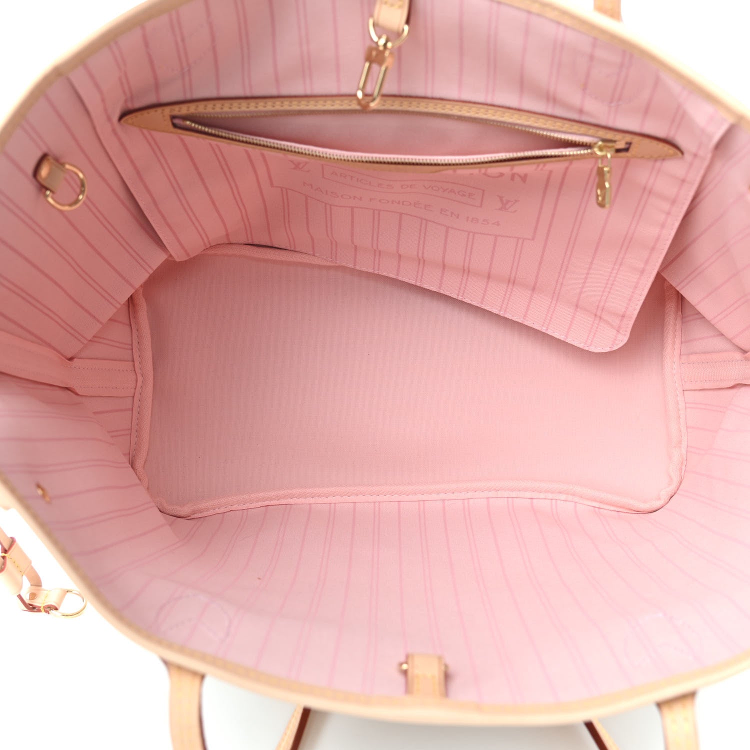 Louis Vuitton Damier Azur Neo Neverfull MM Rose Ballerine 5 of 9