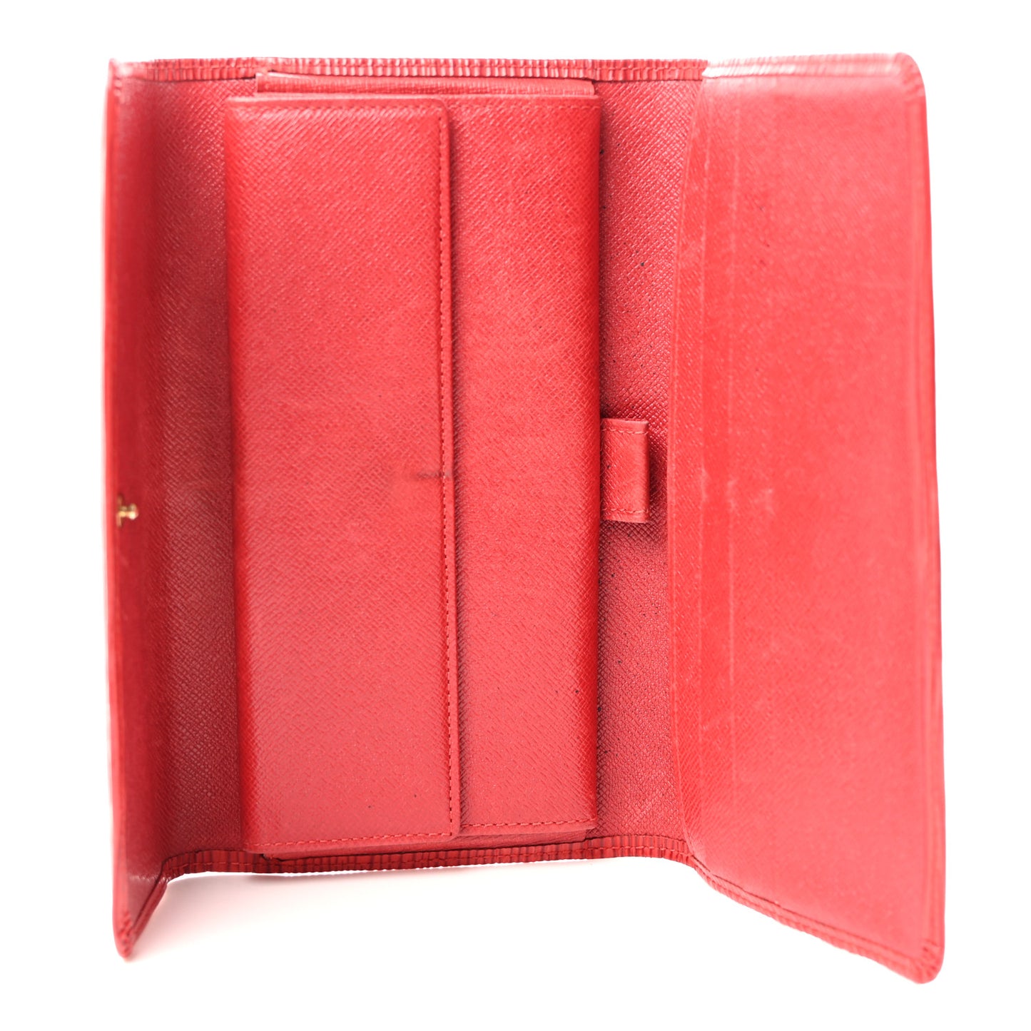 LOUIS VUITTON Epi Porte Tresor International Wallet Castillan Red