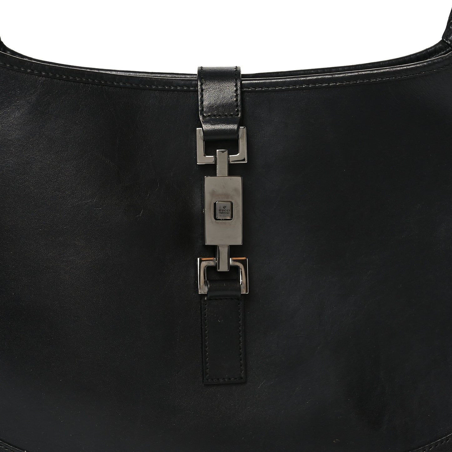Calfskin Small Jackie O Hobo Black
