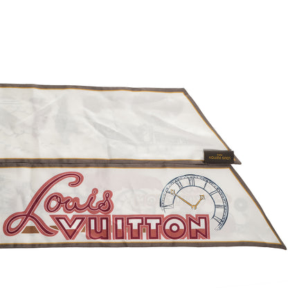 Louis Vuitton Silk LV Comics Bandeau Taupe 4 of 6