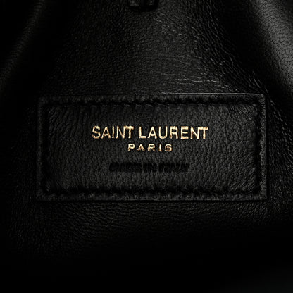 Saint Laurent Patent Calfskin Rendez-Vous Hobo Black 7 of 11