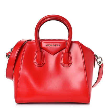 Givenchy Shiny Lord Calfskin Mini Antigona Red 1 of 10