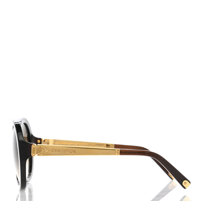 Louis Vuitton Petit Soupcon Rond Sunglasses Z0490W Brown Glitter 3 of 9